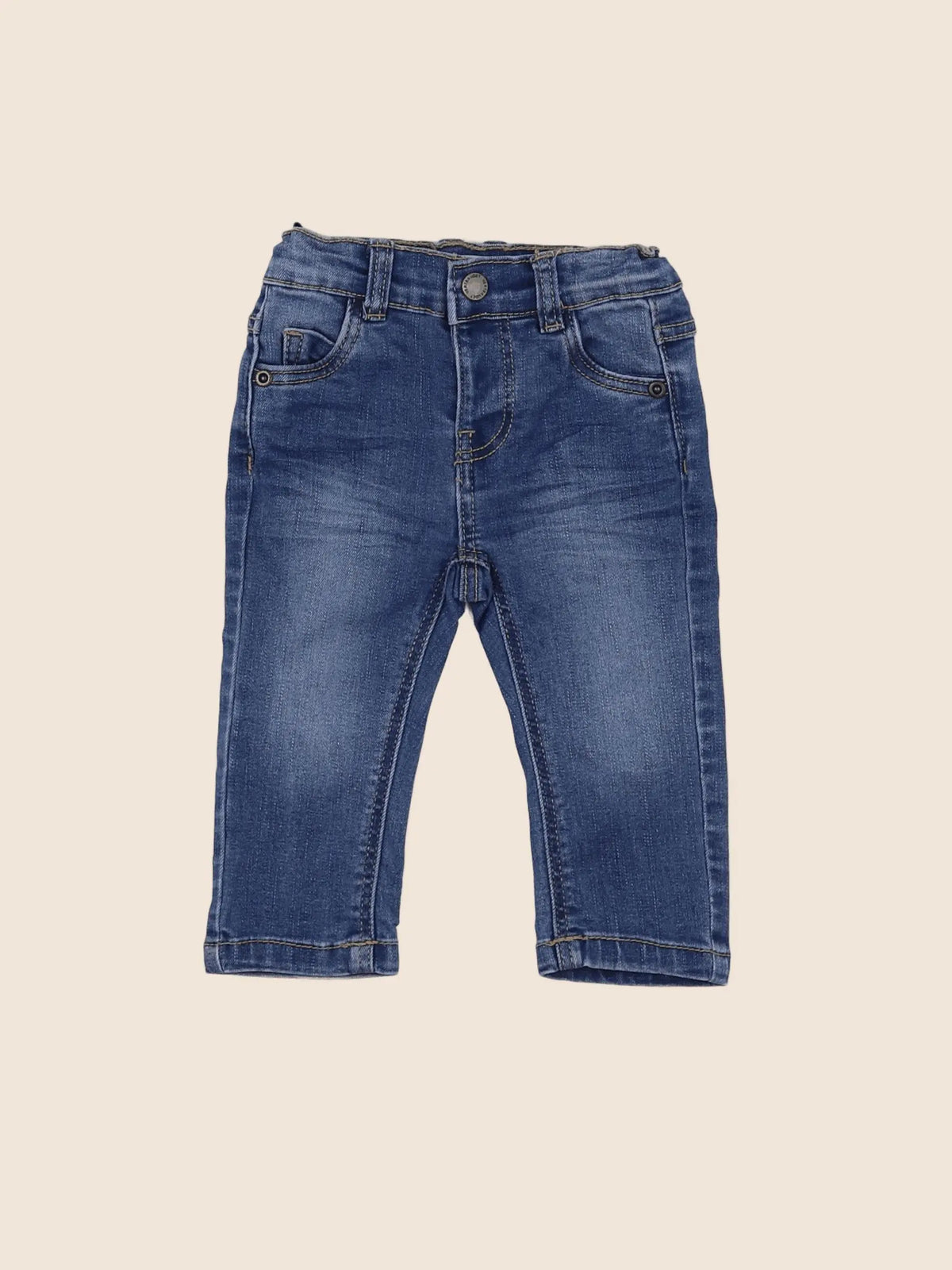 Vertbaudet - jean bleu - 6 mois