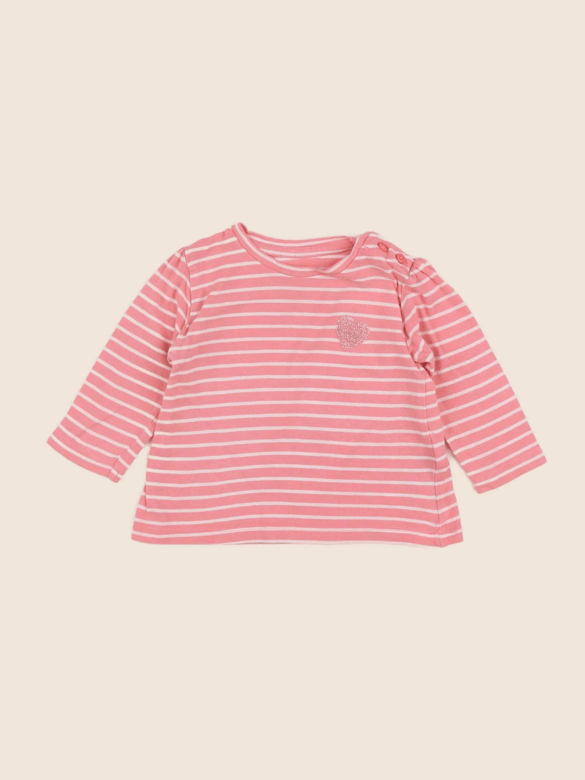 Vertbaudet - tee-shirt rose - 6 mois