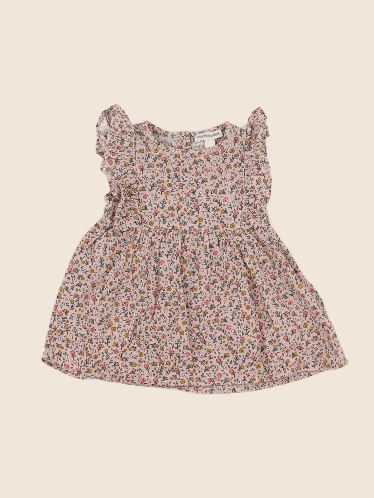 Vertbaudet - robe rose - 6 mois
