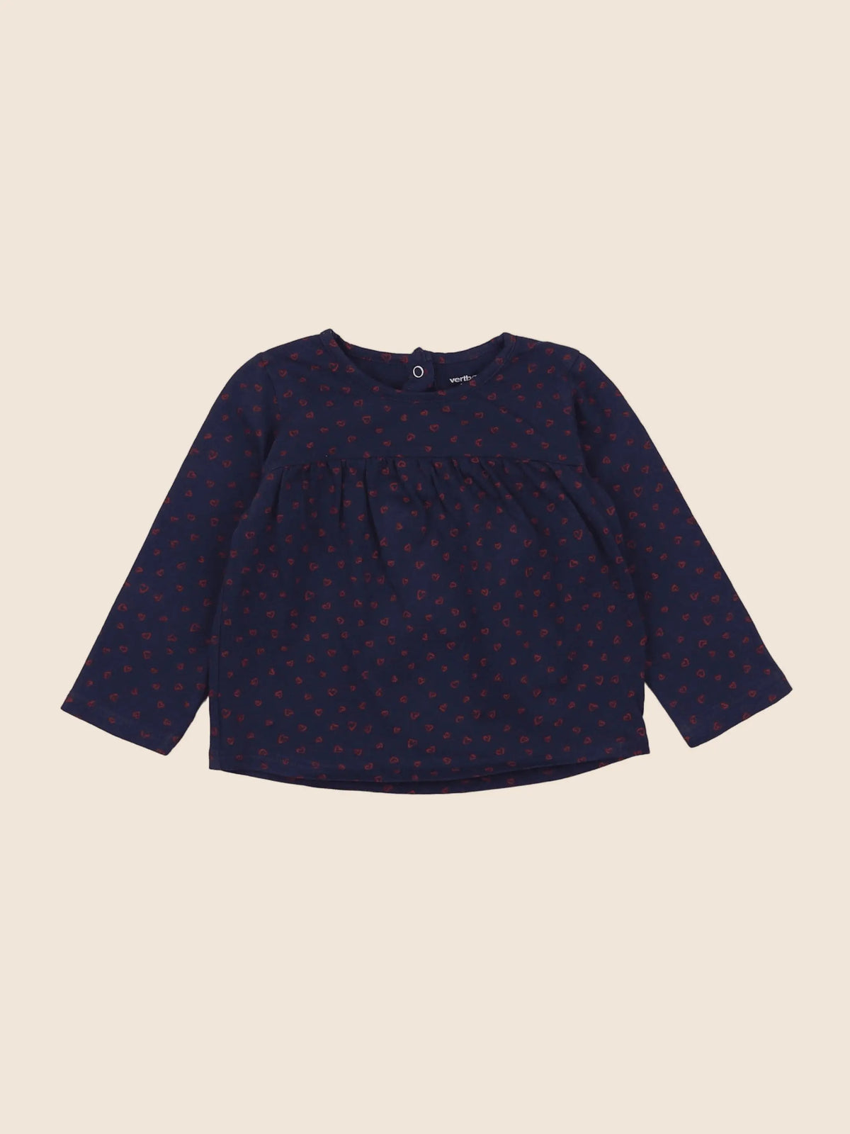 Vertbaudet - tee-shirt bleu - 12 mois