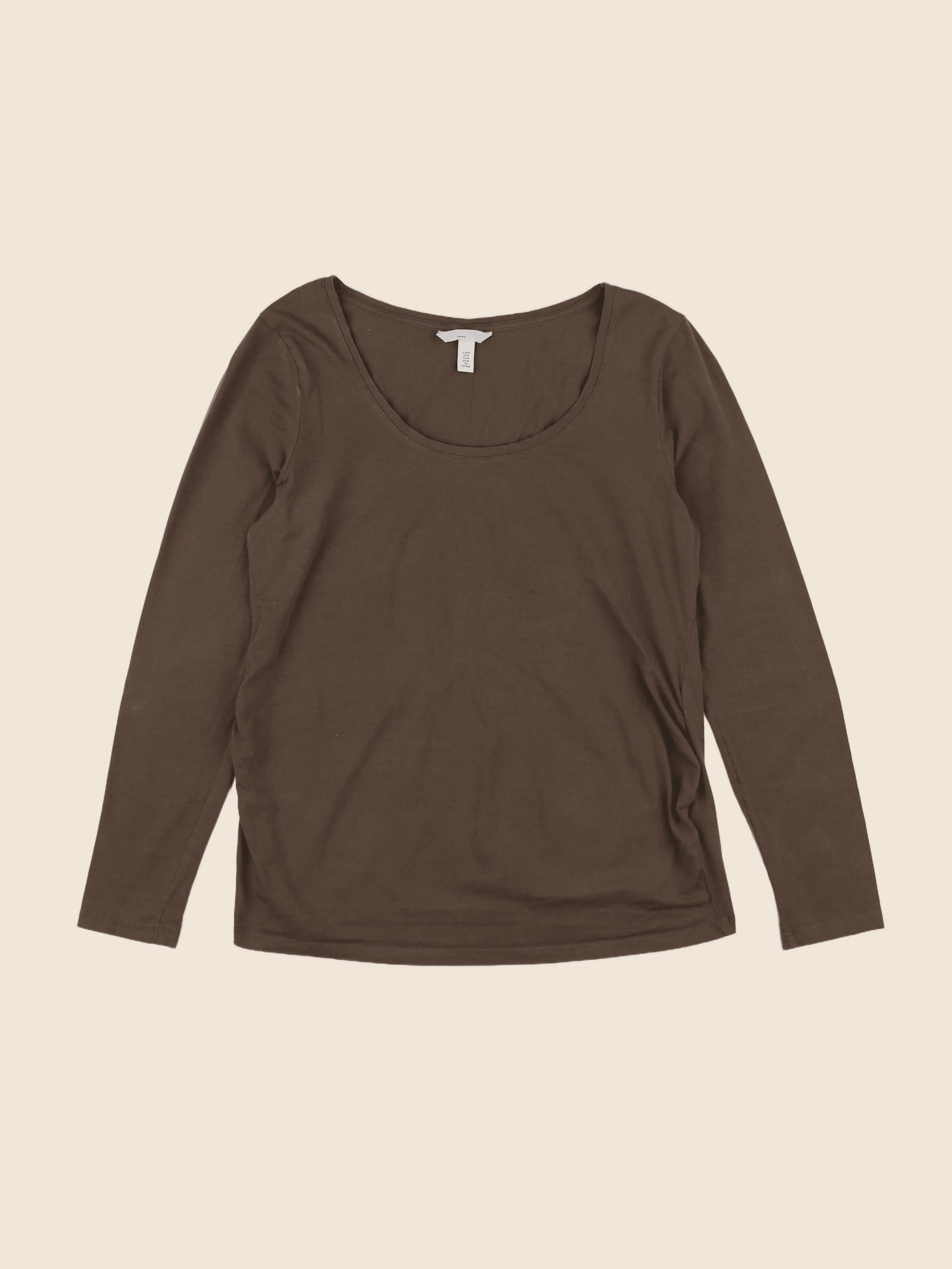 H&M - tee-shirt grossesse marron - 38