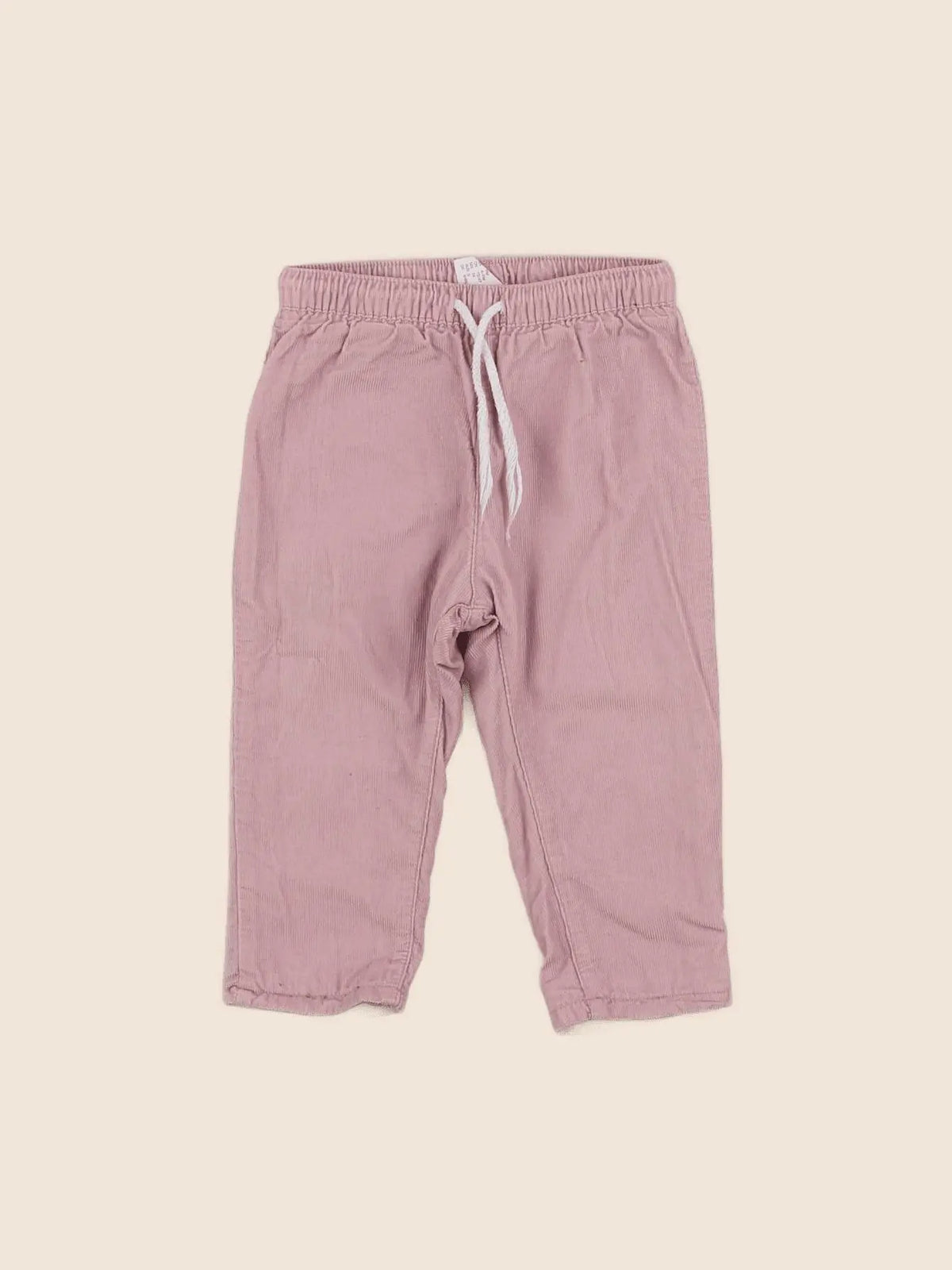 H&M - pantalon rose - 6/9 mois