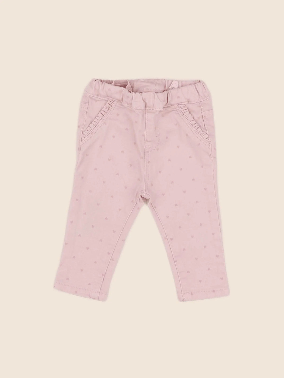 H&M - jegging rose - 3/6 mois