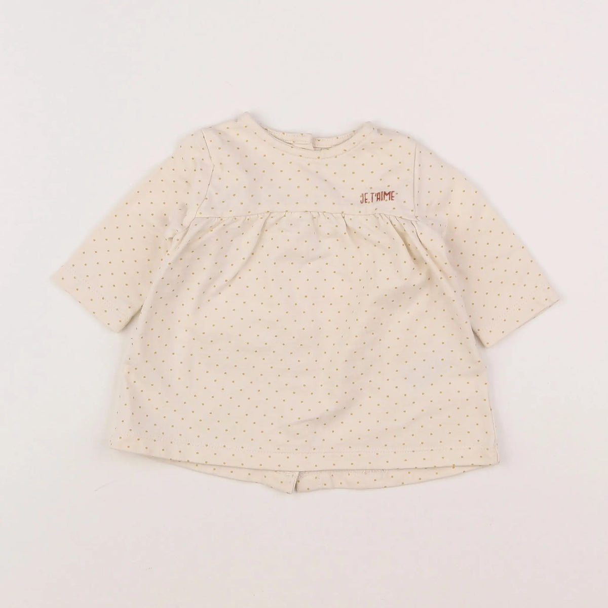 Vertbaudet - robe beige - 3 mois