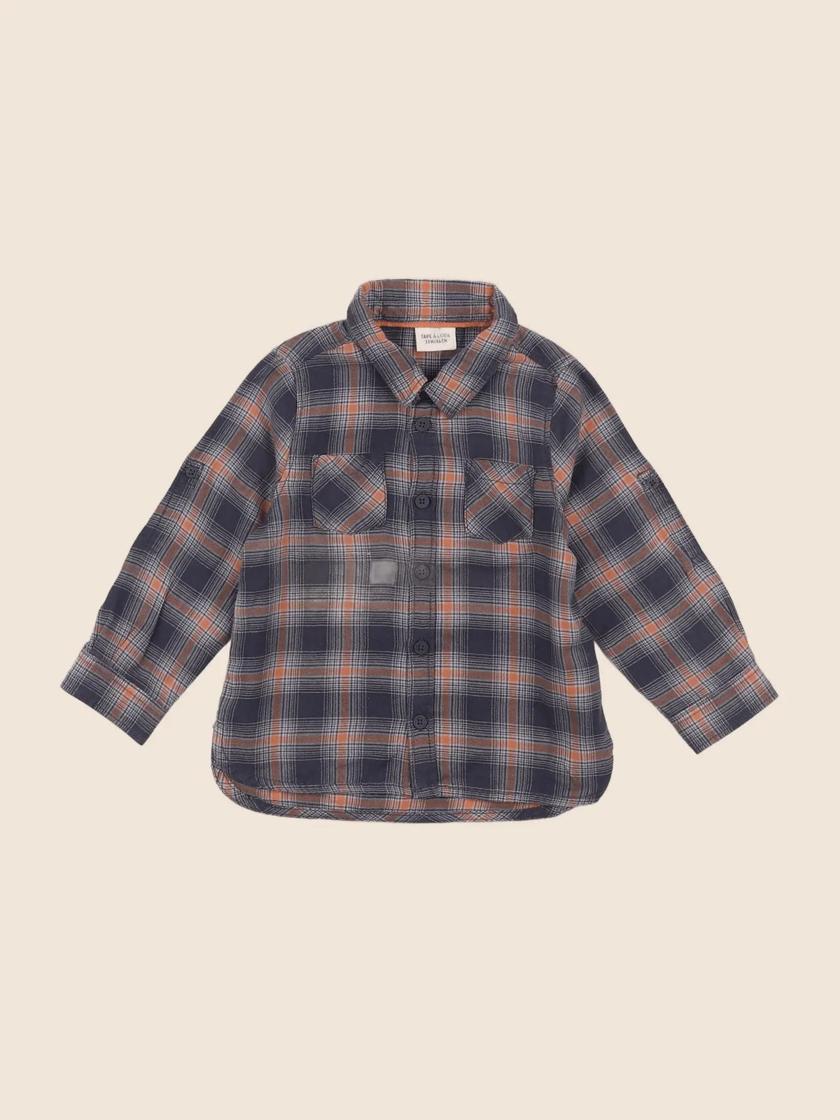 Tape à l'oeil - chemise gris, orange - 2 ans