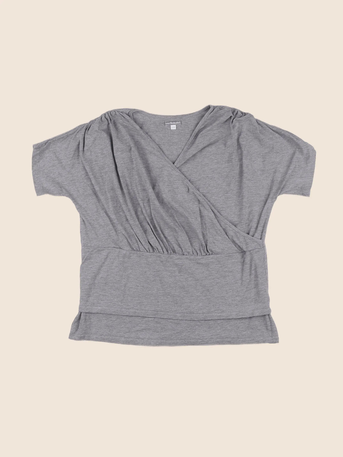 Vertbaudet - tee-shirt grossesse, allaitement gris - 42 à 44
