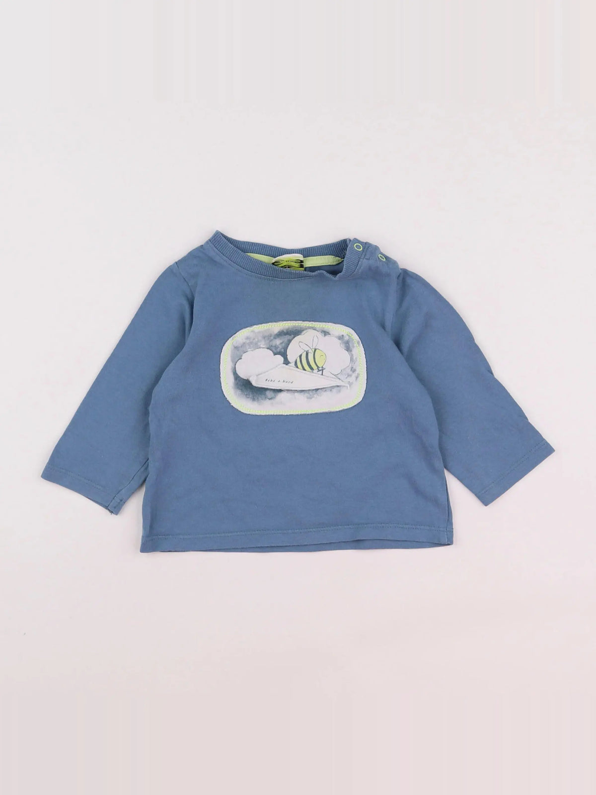 Tape à l'oeil - tee-shirt bleu - 6 mois