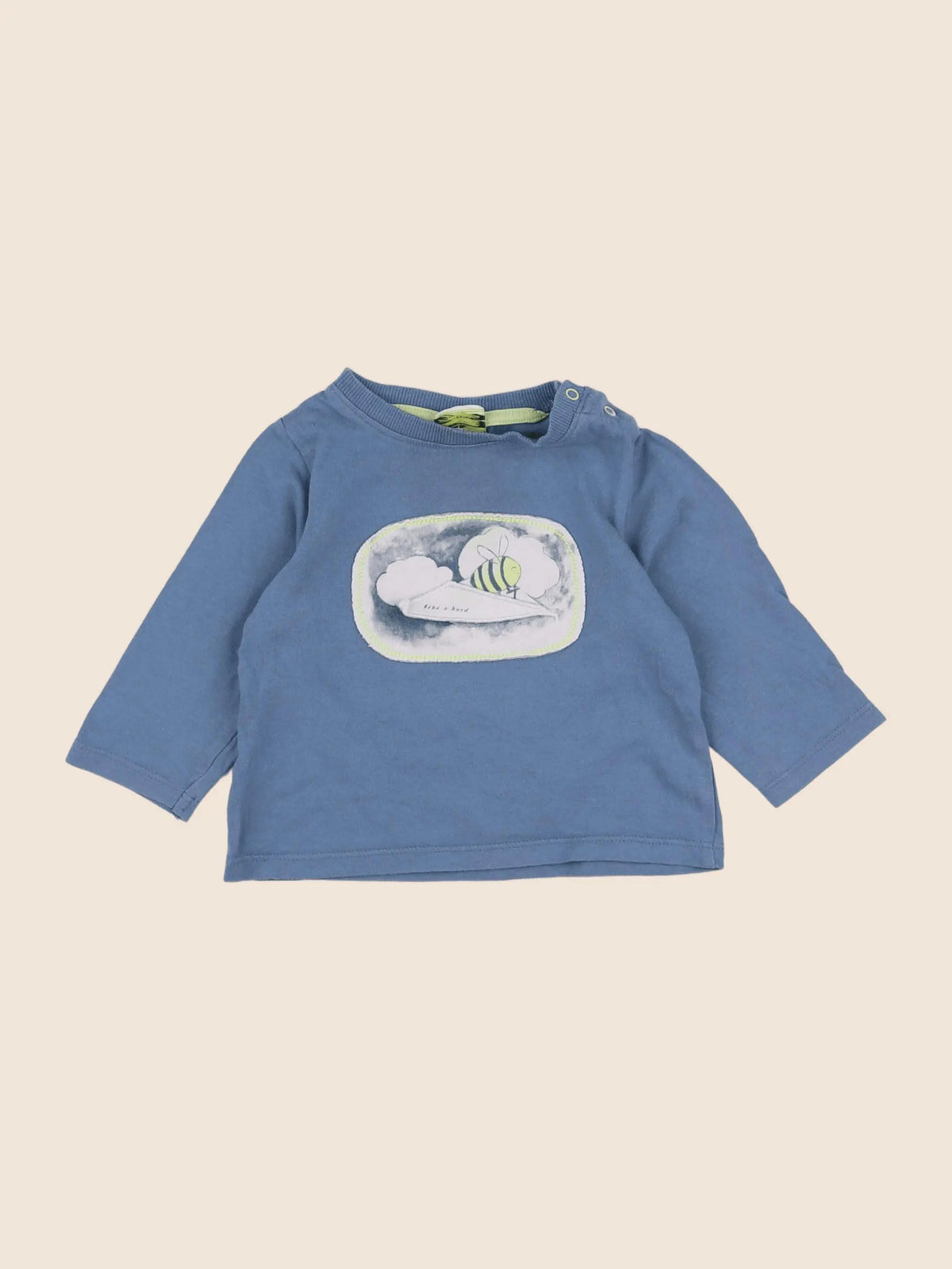 Tape à l'oeil - tee-shirt bleu - 6 mois