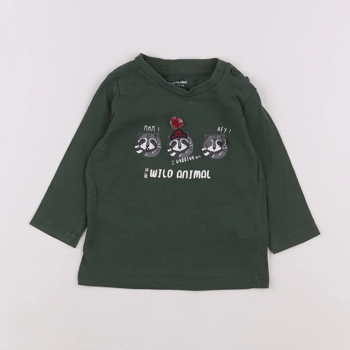 Vertbaudet - tee-shirt vert - 9 mois
