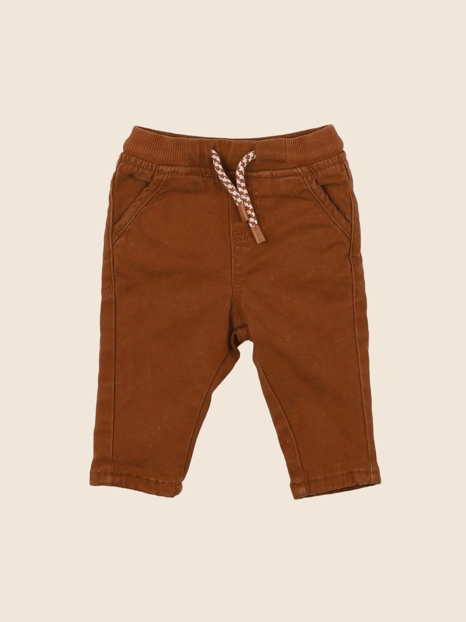 Vertbaudet - pantalon marron - 3 mois