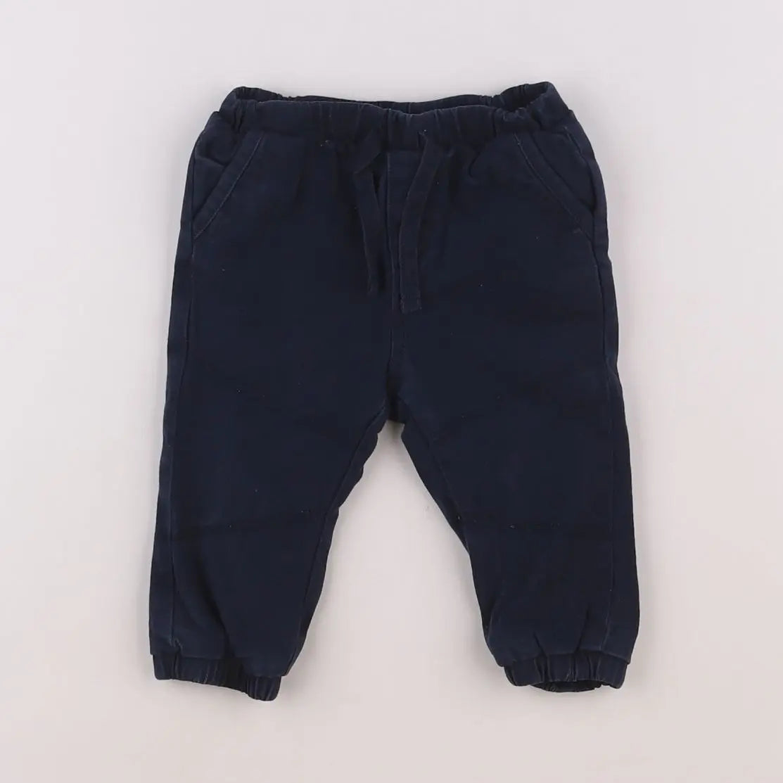 Vertbaudet - pantalon bleu - 6 mois