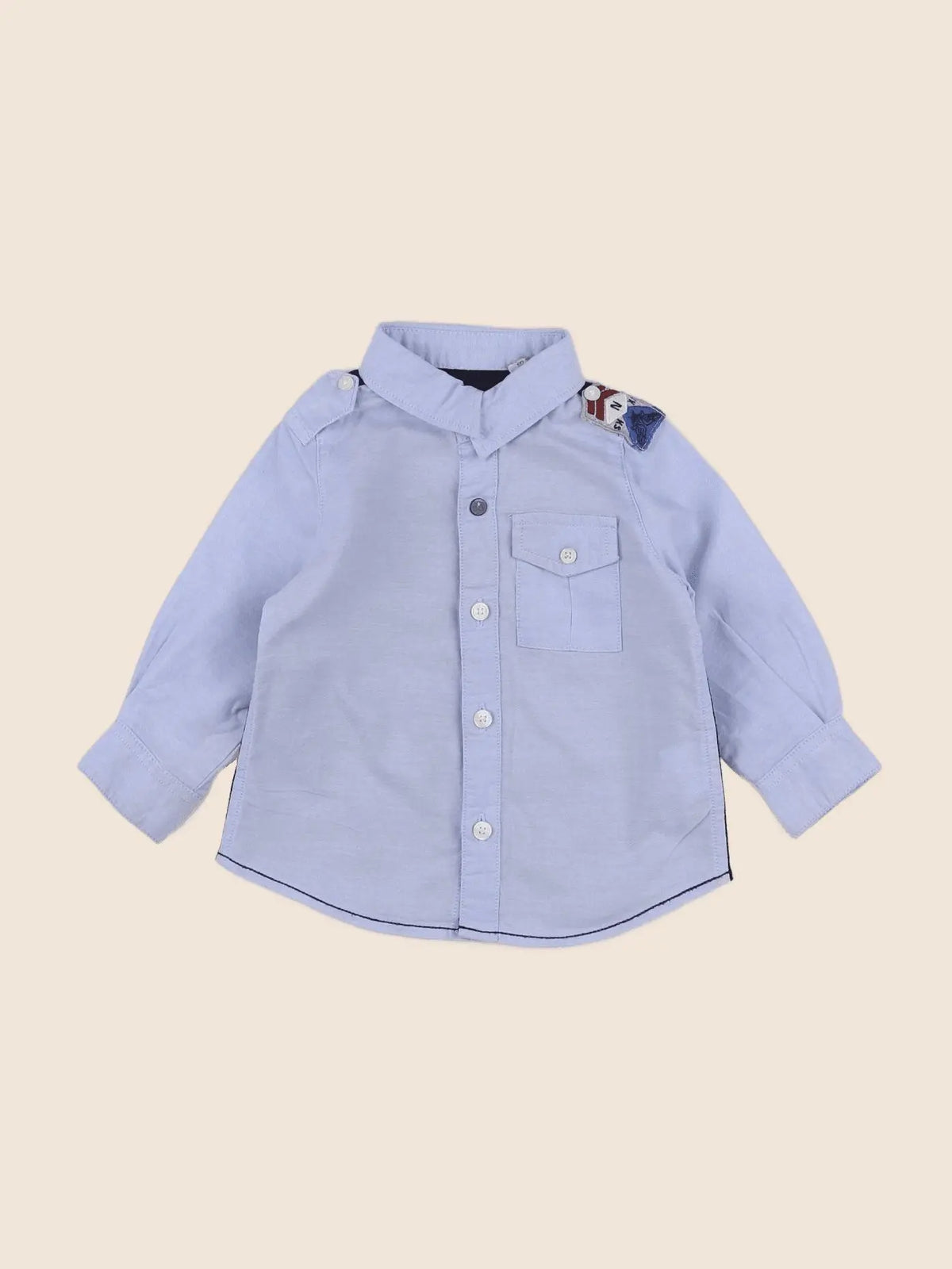 IKKS - chemise bleu - 6 mois