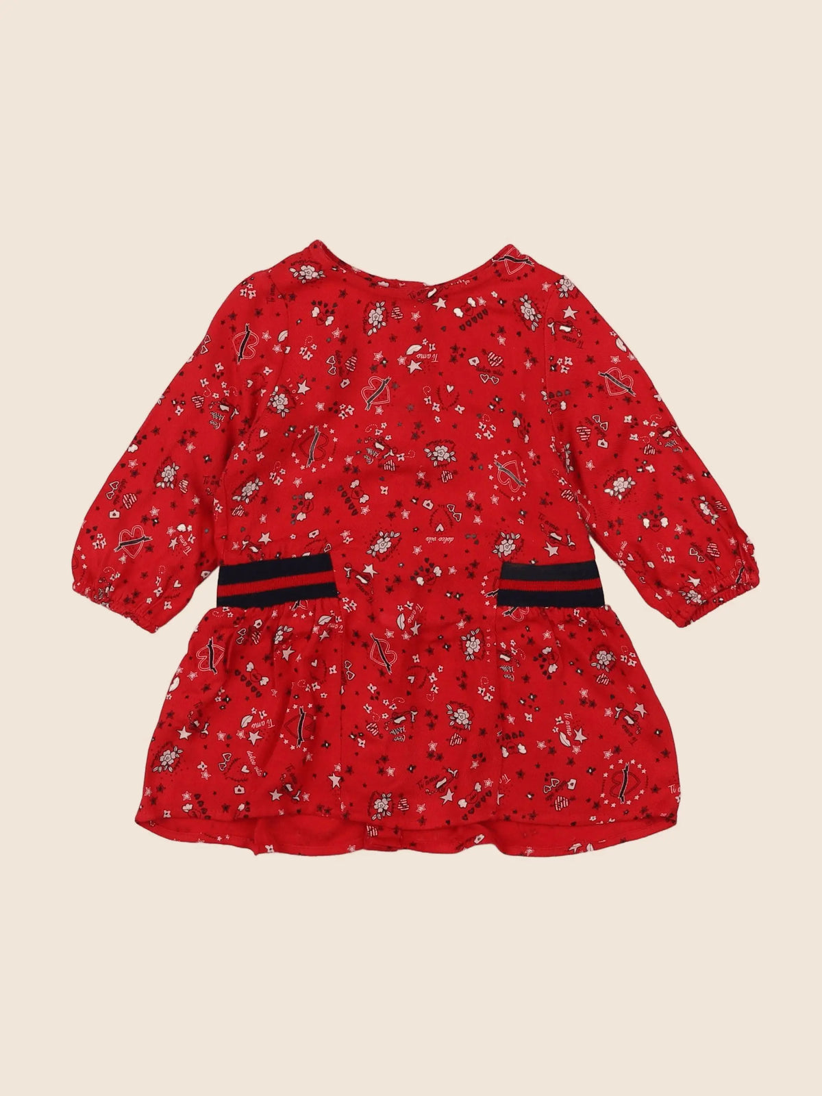 IKKS - robe rouge - 6 mois