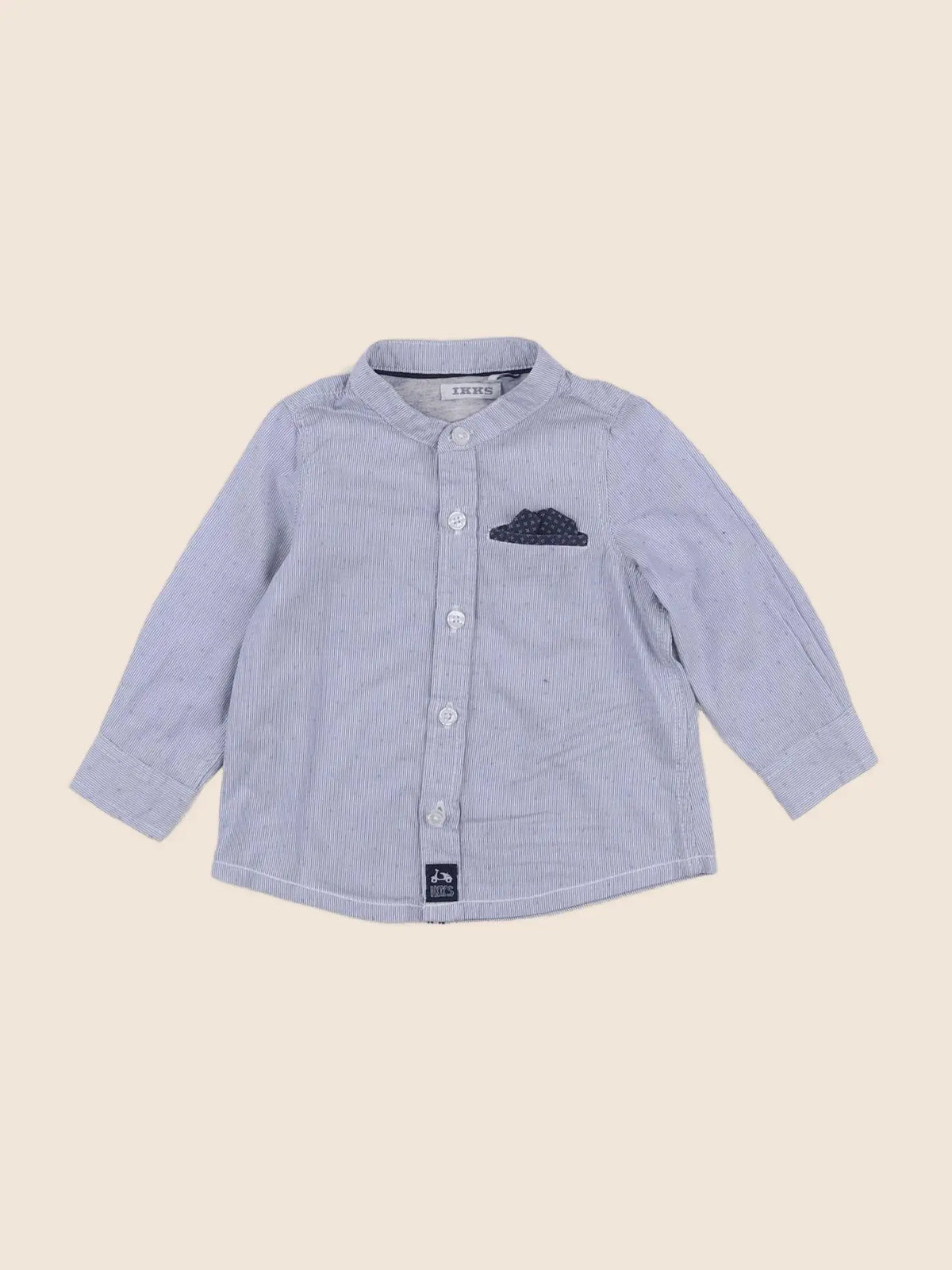 IKKS - chemise bleu - 6 mois