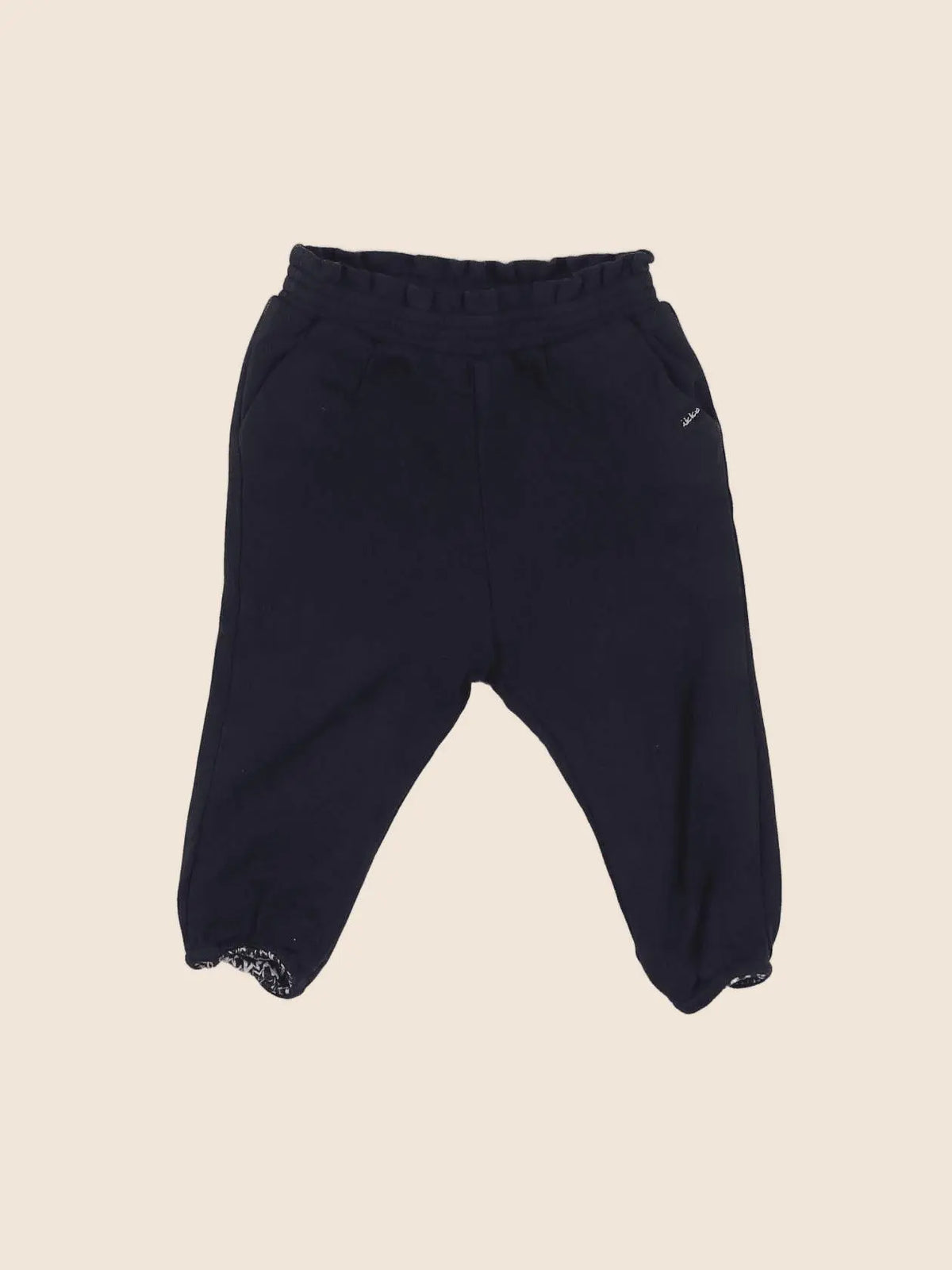 IKKS - pantalon doublé bleu - 12 mois
