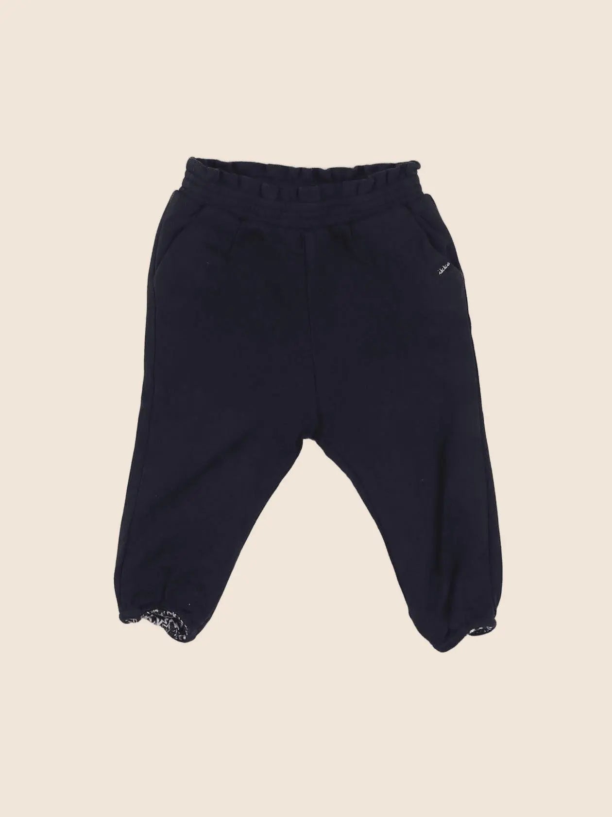 IKKS - pantalon doublé bleu - 12 mois