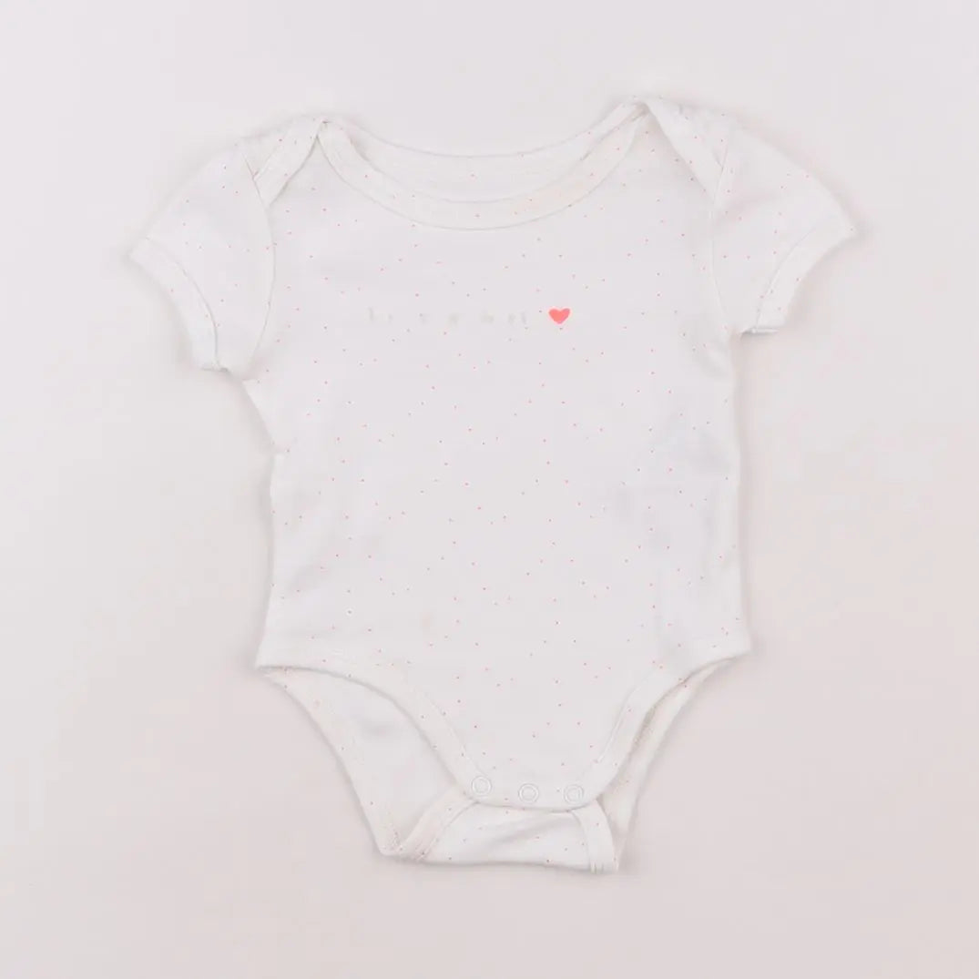 Vertbaudet - body blanc - 3 mois