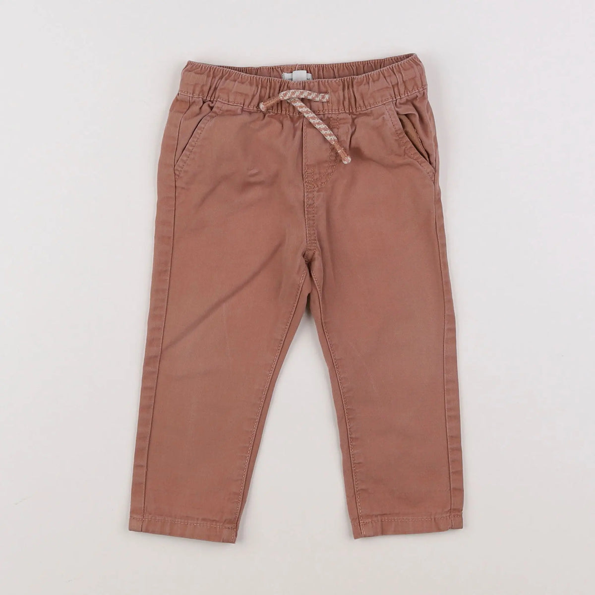 Vertbaudet - pantalon marron - 12 mois