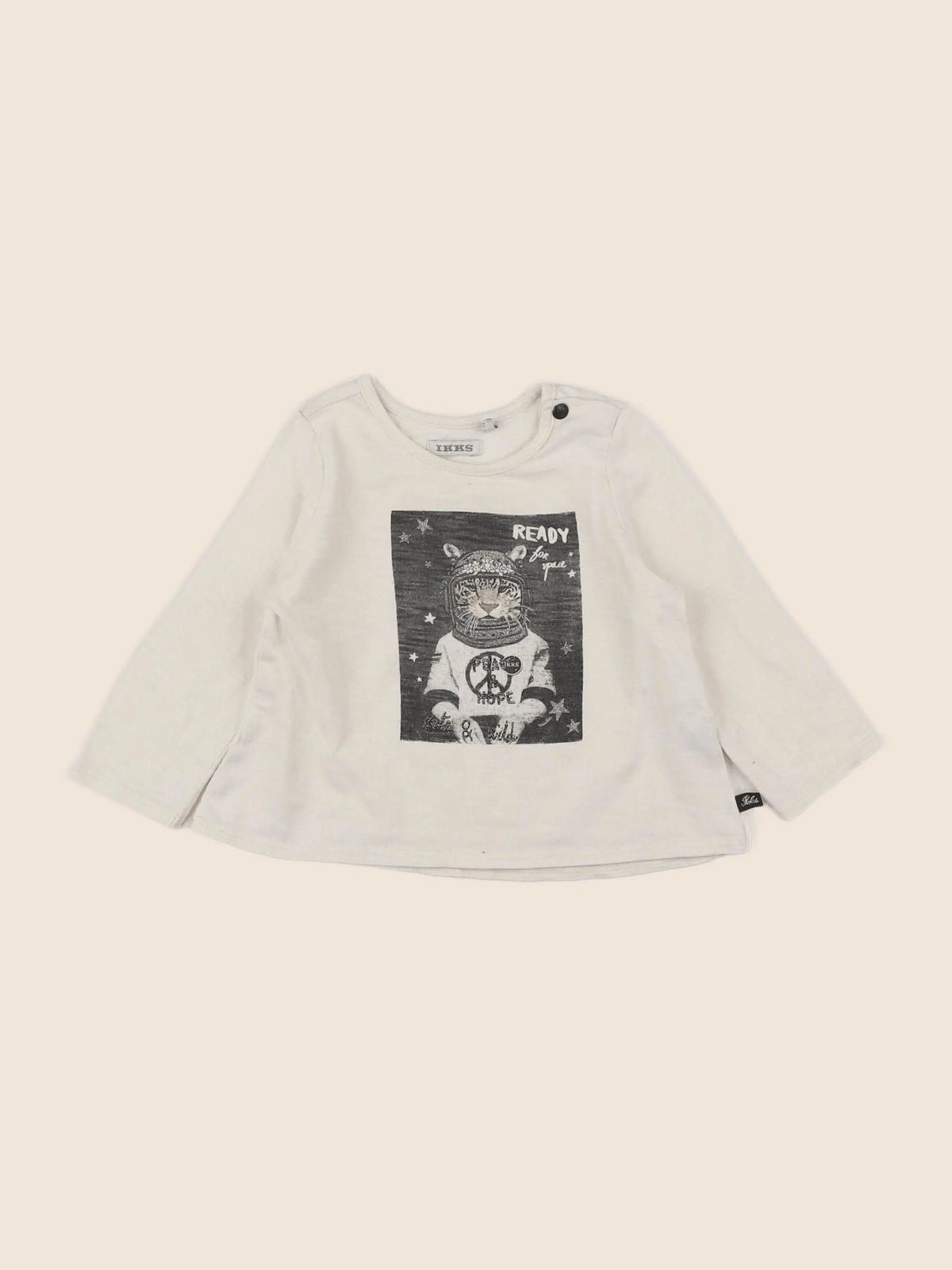 IKKS - tee-shirt beige - 12 mois