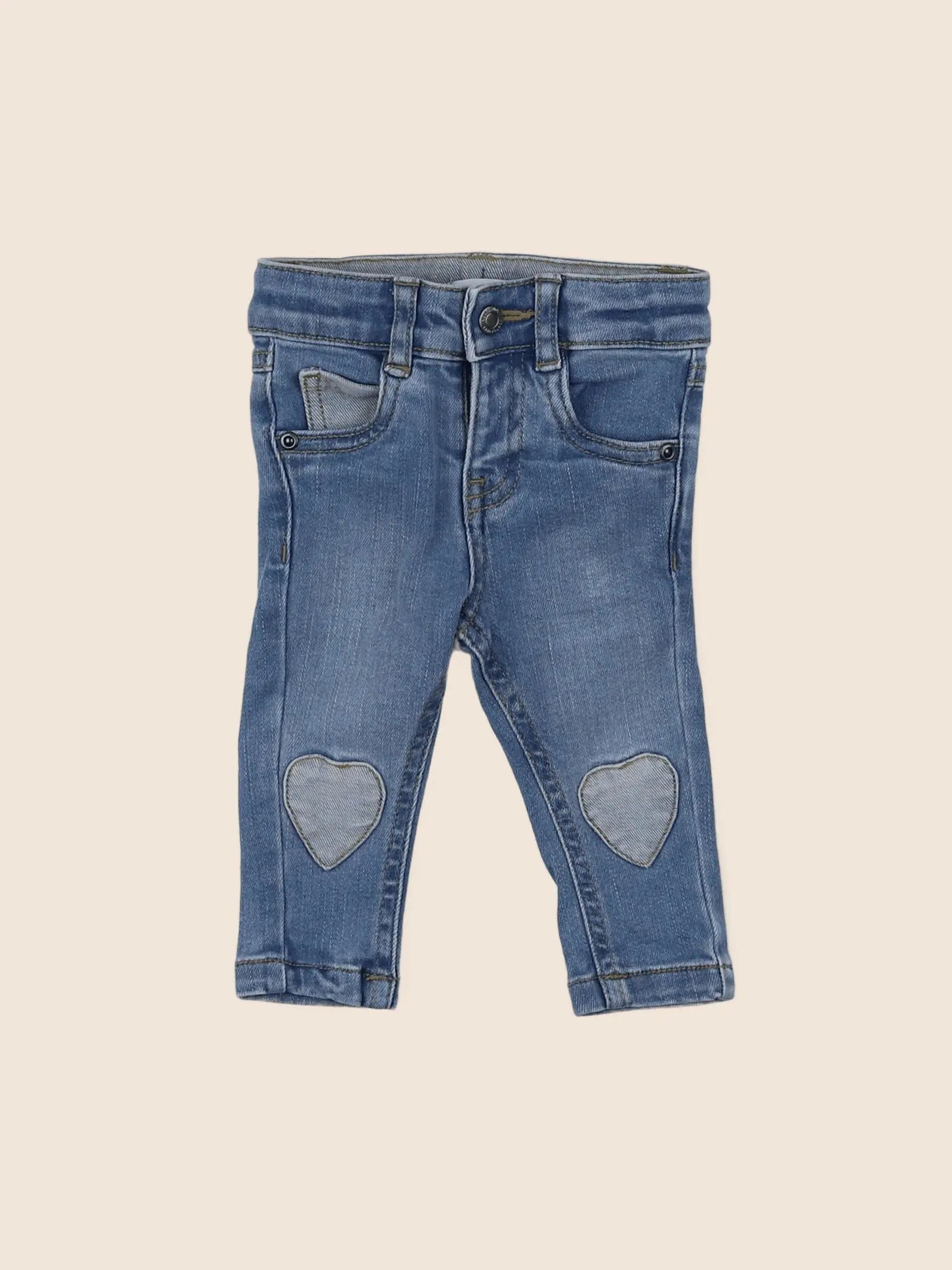 Vertbaudet - jean bleu - 3 mois