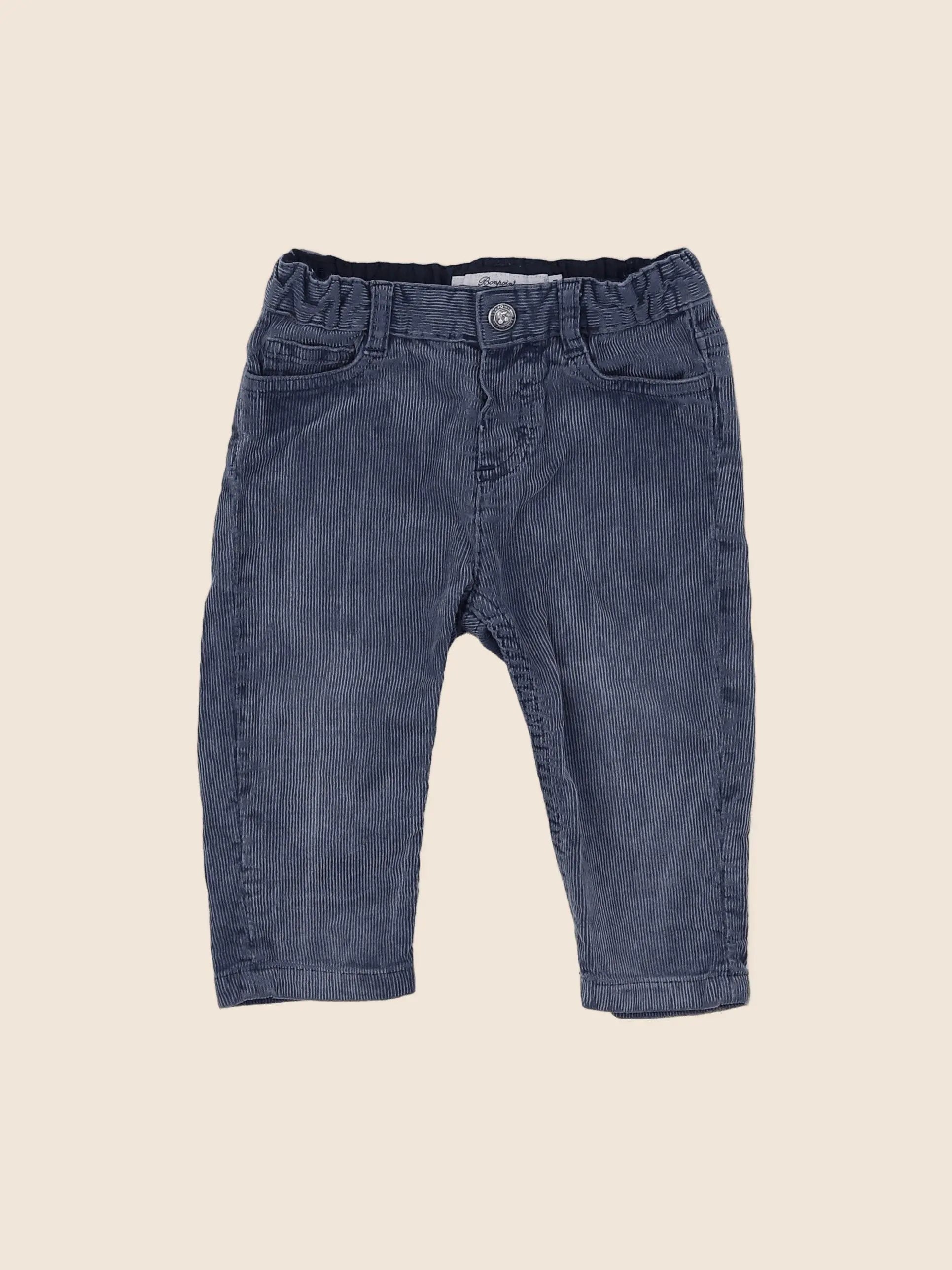 Bonpoint - pantalon bleu - 12 mois