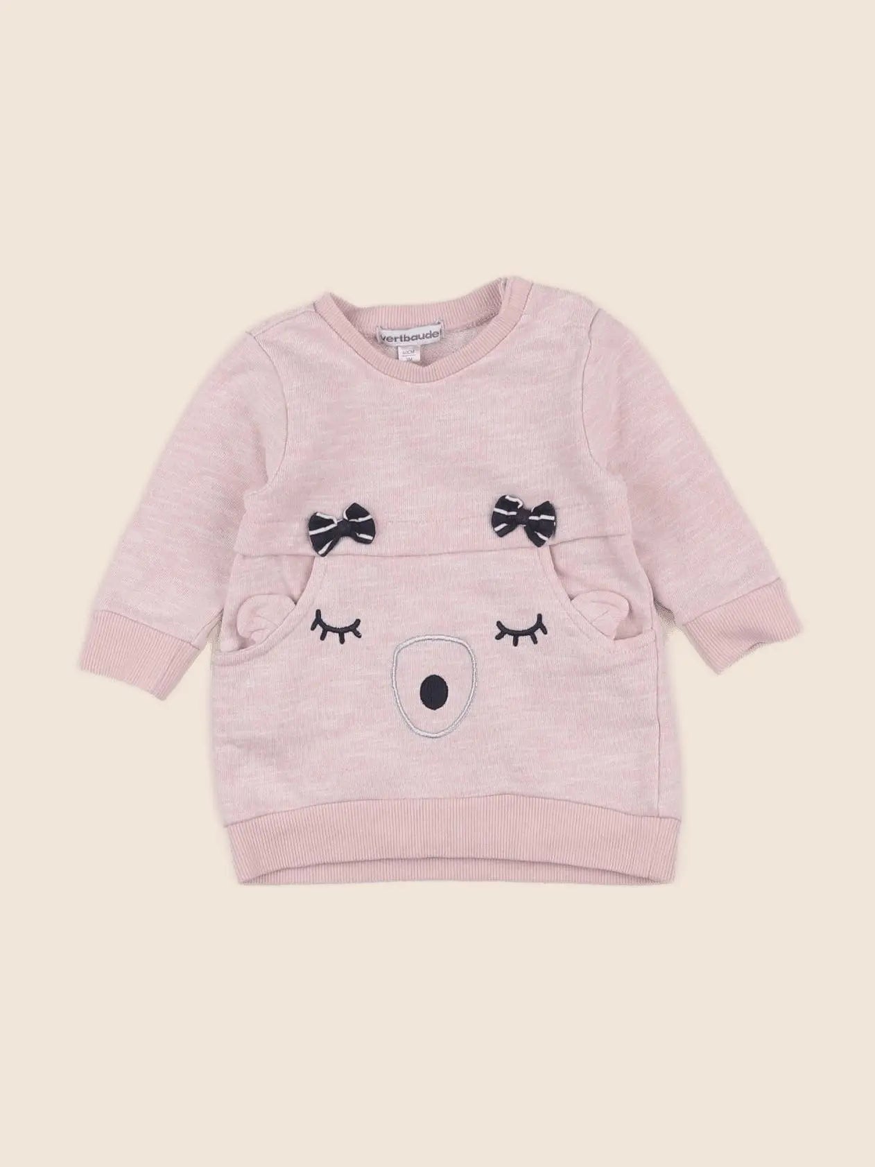 Vertbaudet - robe rose - 3 mois