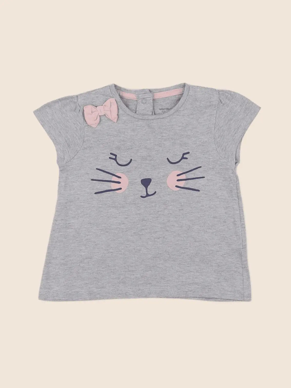 Vertbaudet - tee-shirt gris - 12 mois