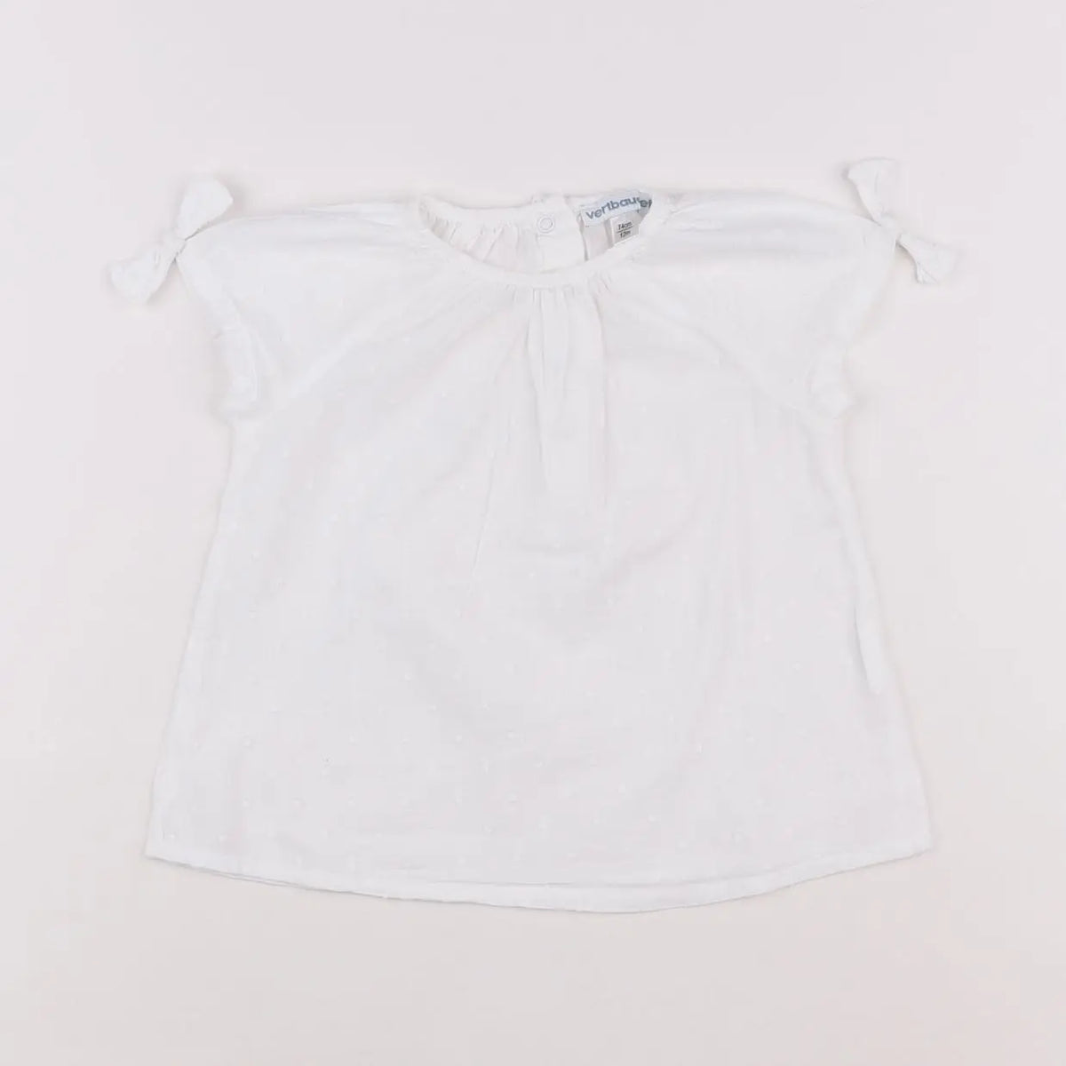 Vertbaudet - blouse blanc - 12 mois