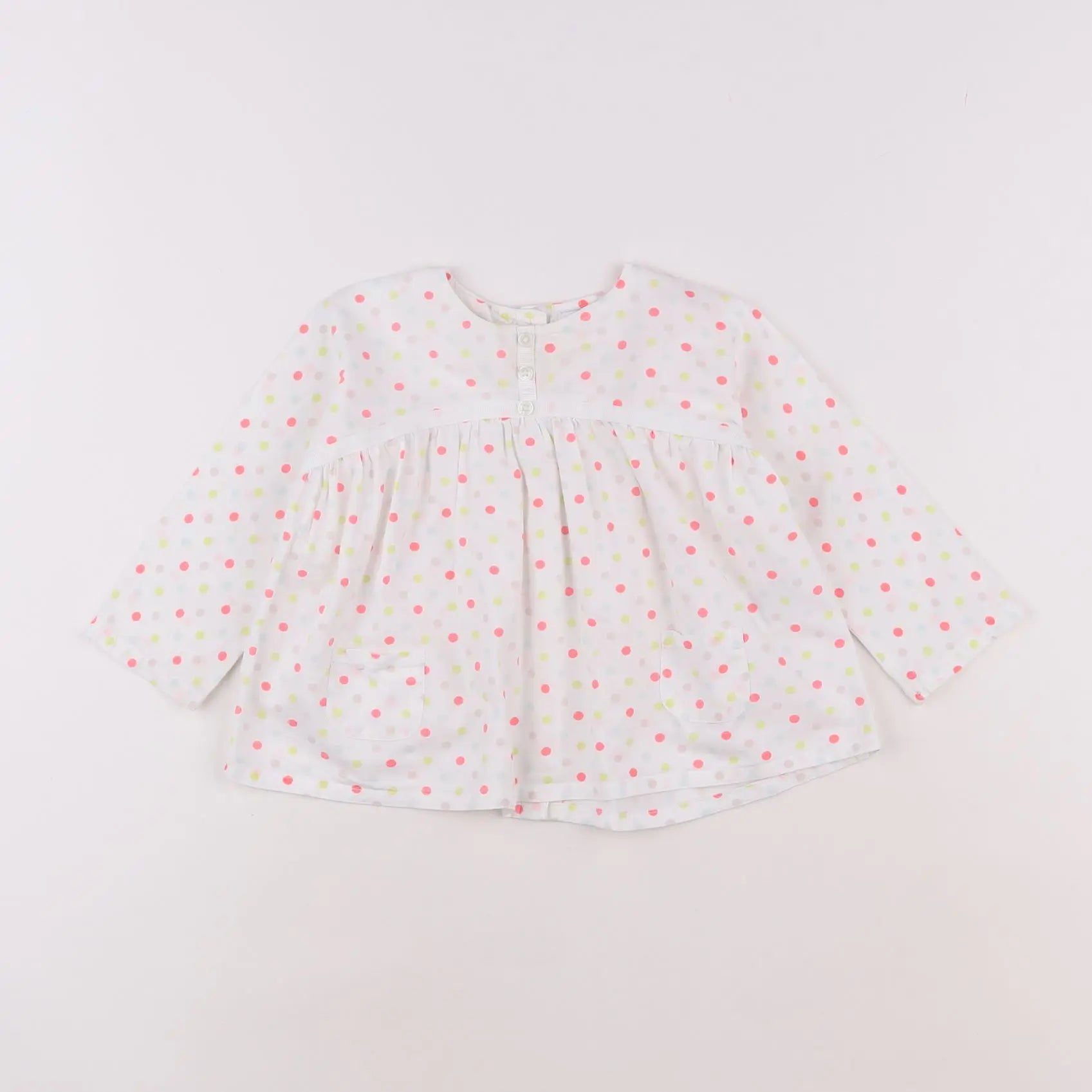 Vertbaudet - blouse multicolore - 12 mois