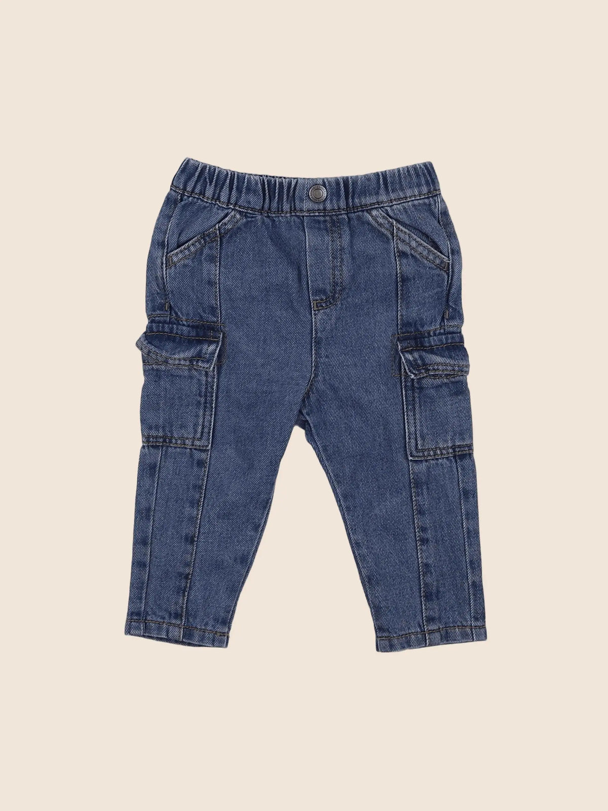 Vertbaudet - jean bleu - 6 mois