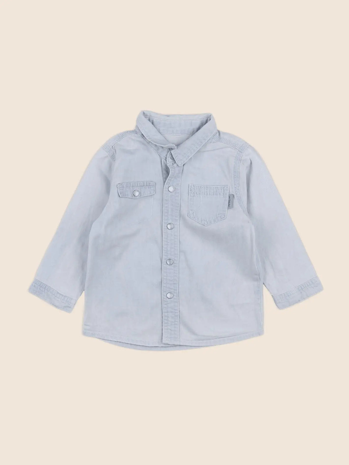 Vertbaudet - chemise bleu - 12 mois