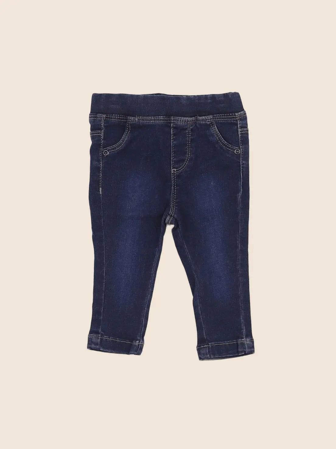 Vertbaudet - jegging bleu - 6 mois