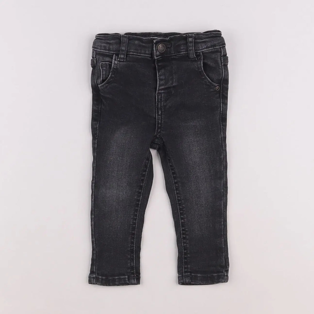 Vertbaudet - jean gris - 6 mois