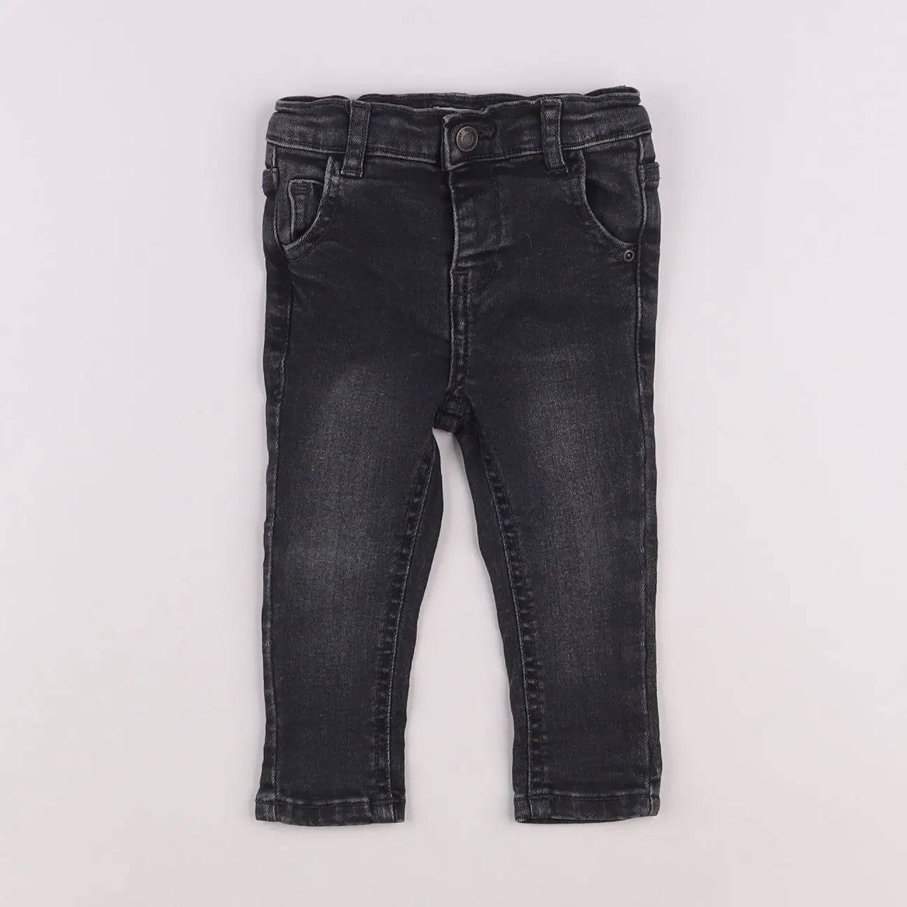 Vertbaudet - jean gris - 6 mois