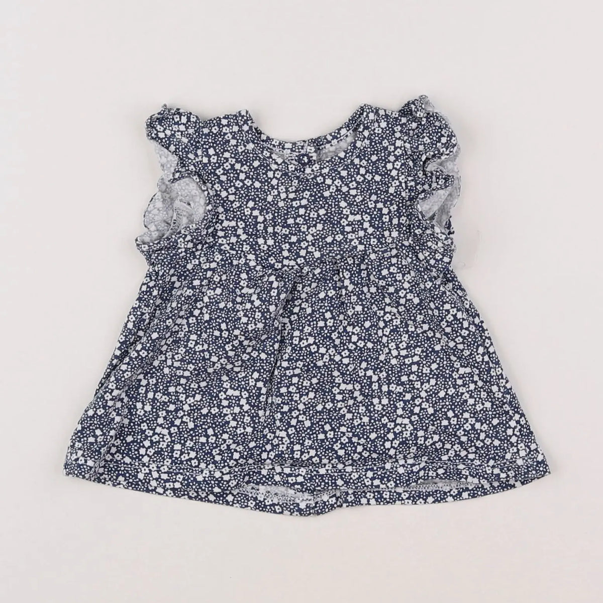 Vertbaudet - tee-shirt bleu - 3 mois