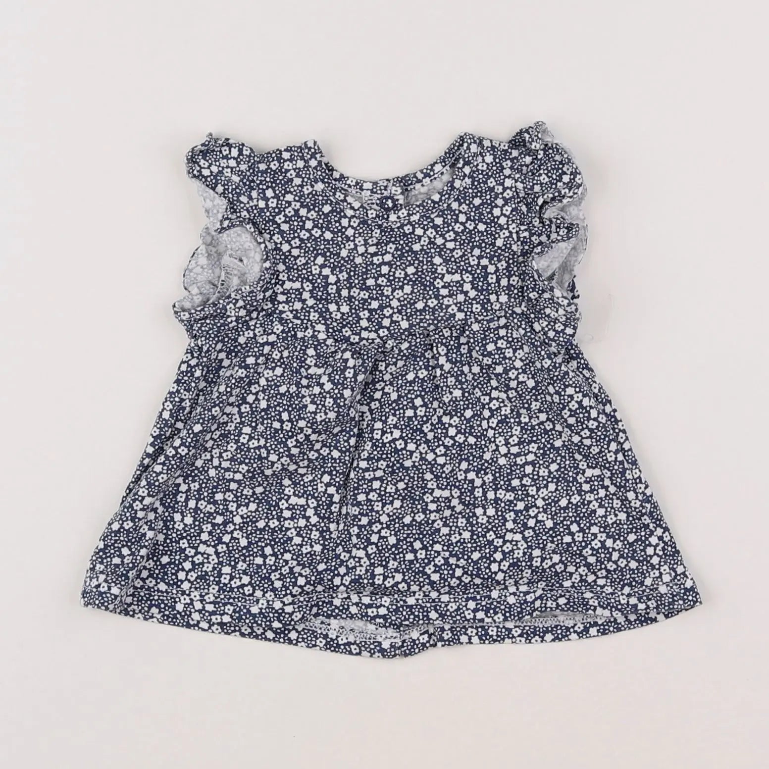 Vertbaudet - tee-shirt bleu - 3 mois