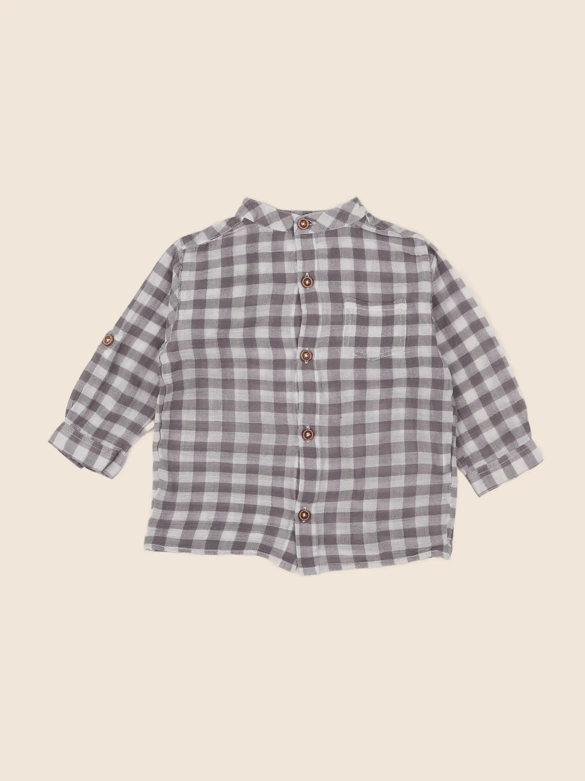 Boutchou - chemise gris - 12 mois