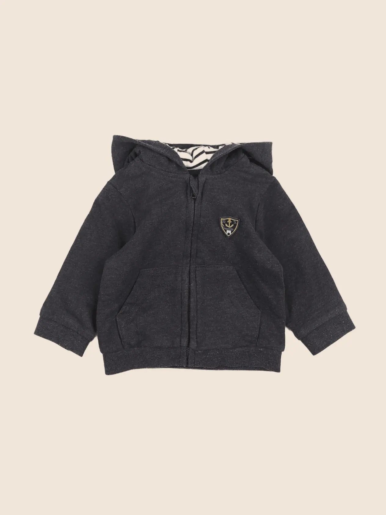 La Redoute - sweat gris - 6 mois