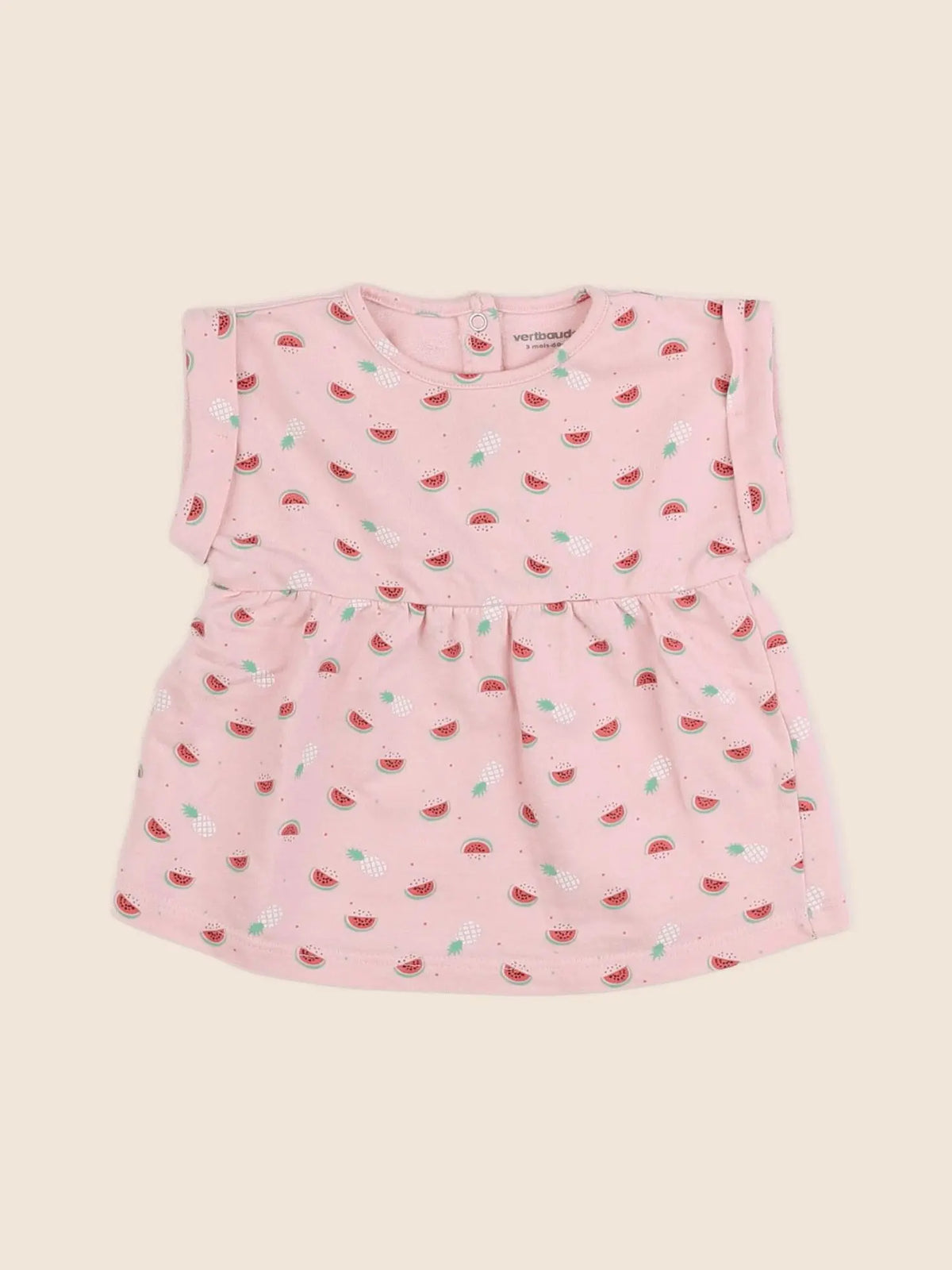 Vertbaudet - tee-shirt rose - 3 mois