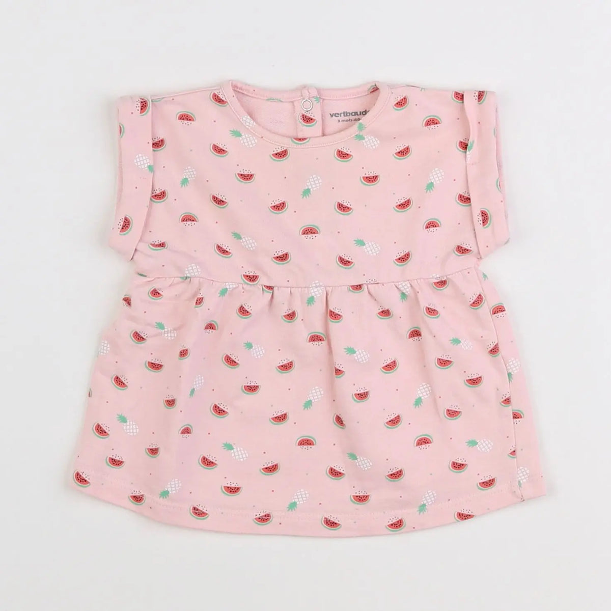 Vertbaudet - tee-shirt rose - 3 mois
