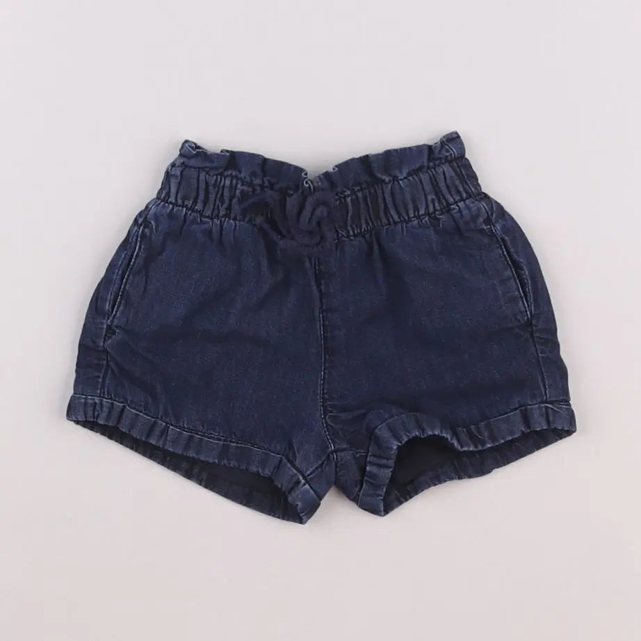 Vertbaudet - short bleu - 6 mois