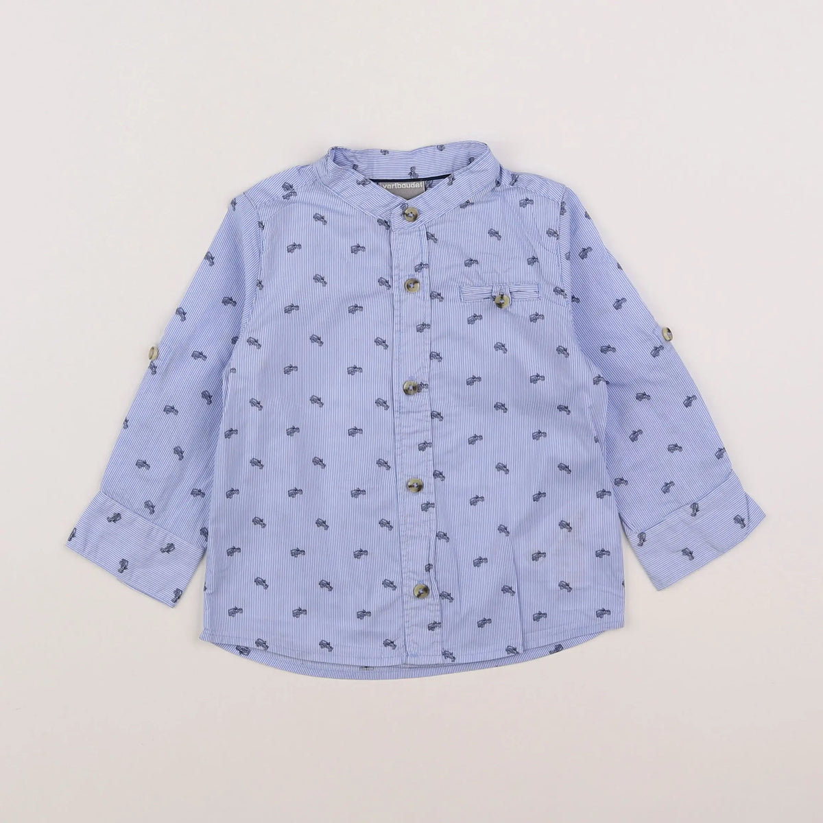 Vertbaudet - chemise bleu - 2 ans
