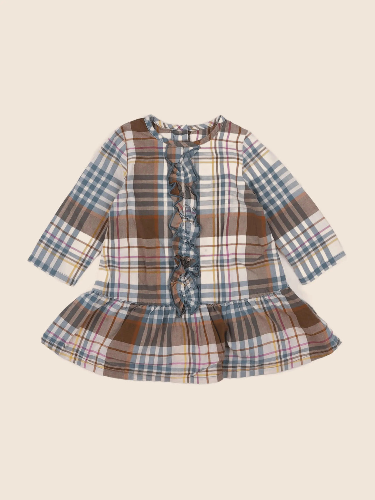 Petit Bateau - robe multicolore - 6 mois
