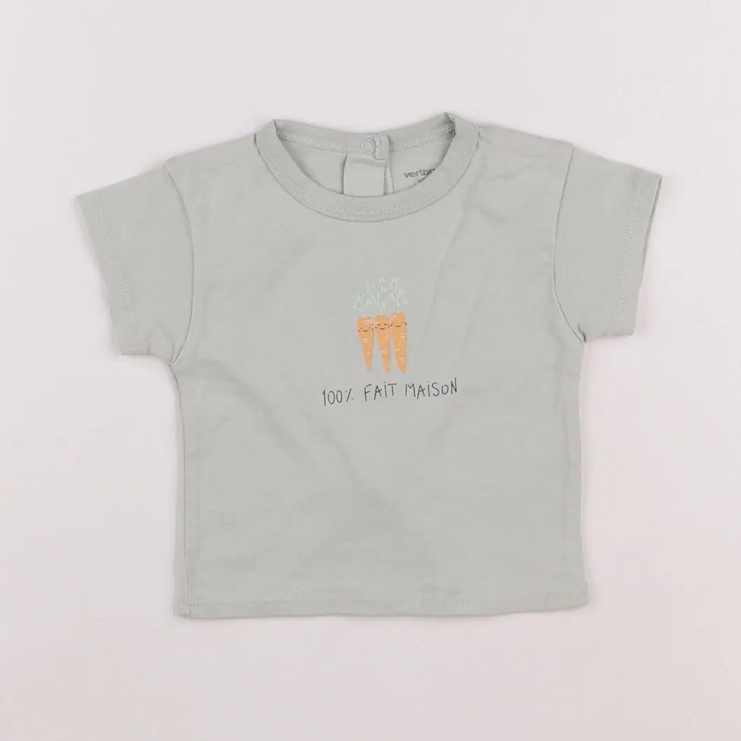 Vertbaudet - tee-shirt vert - 3 mois