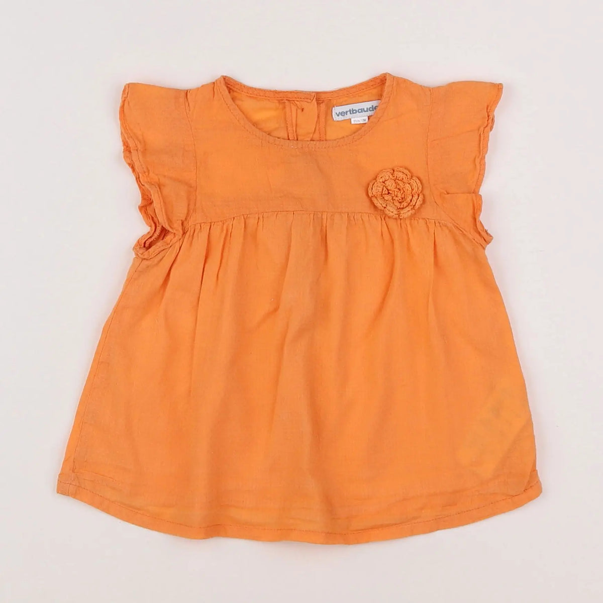 Vertbaudet - blouse orange - 18 mois