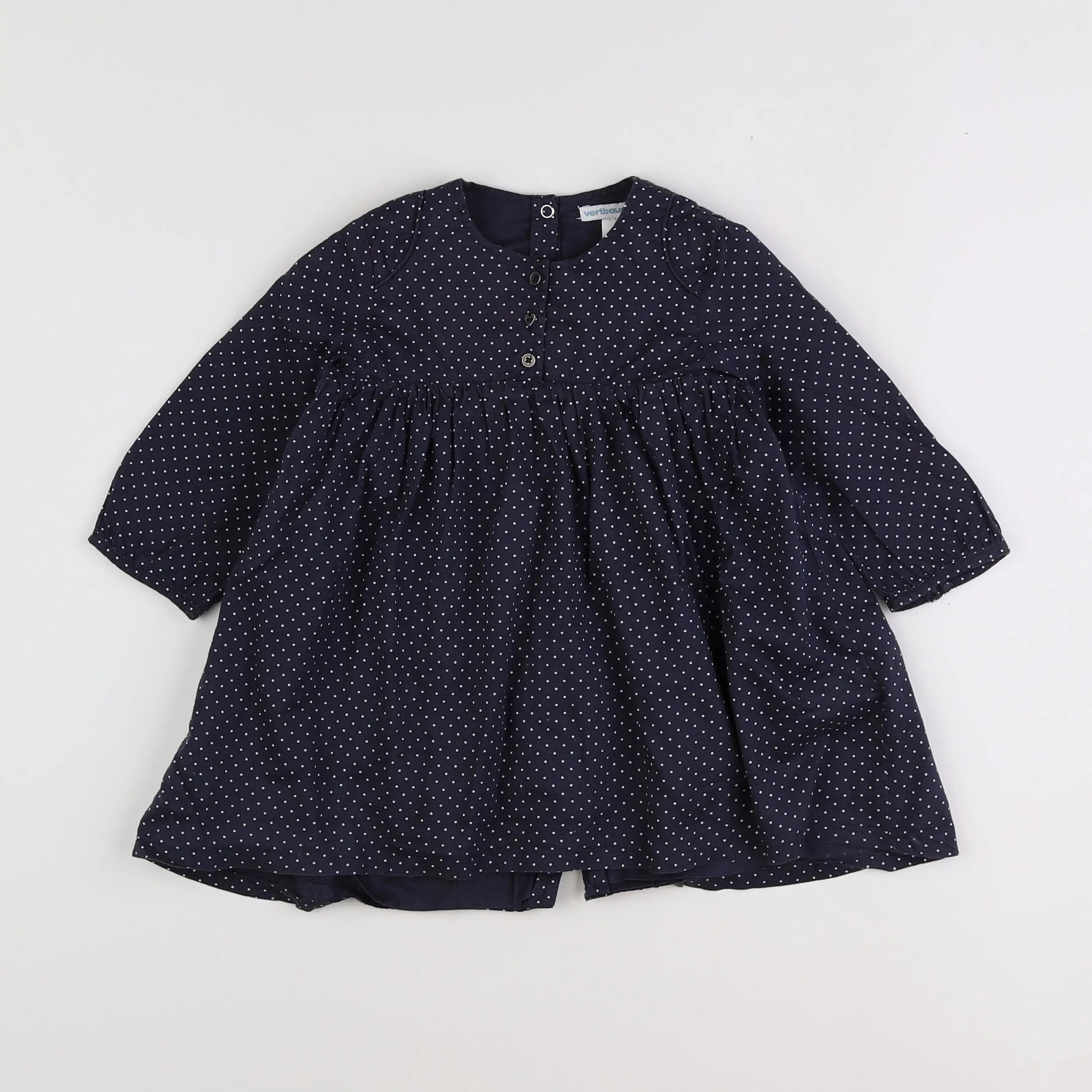 Vertbaudet - robe bleu - 18 mois