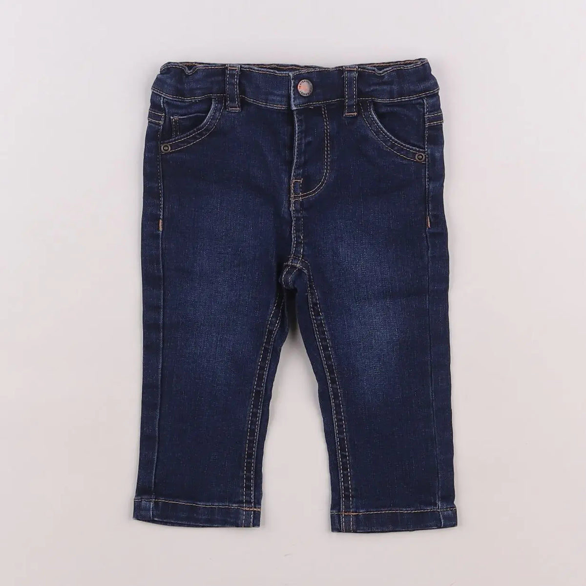 Vertbaudet - pantalon bleu - 9 mois