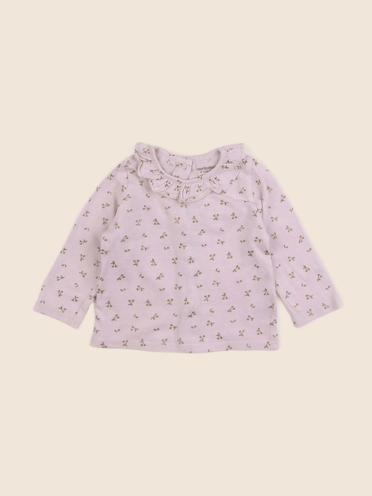 Vertbaudet - tee-shirt rose, or - 6 mois