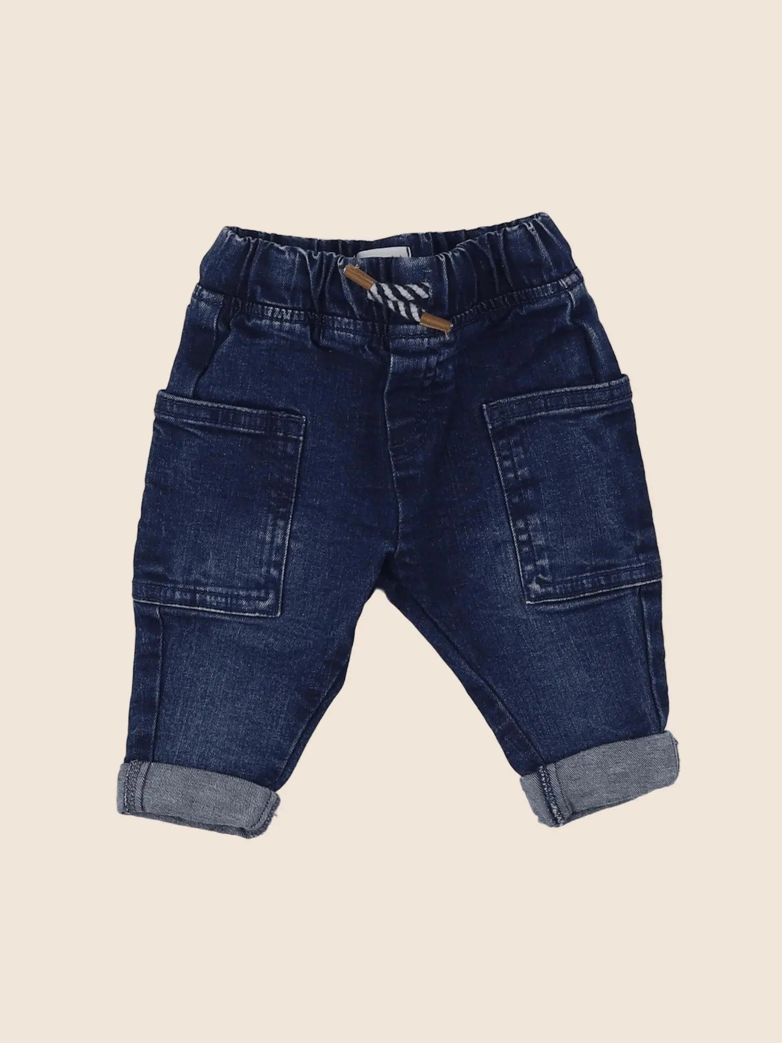 Vertbaudet - jean bleu - 3 mois
