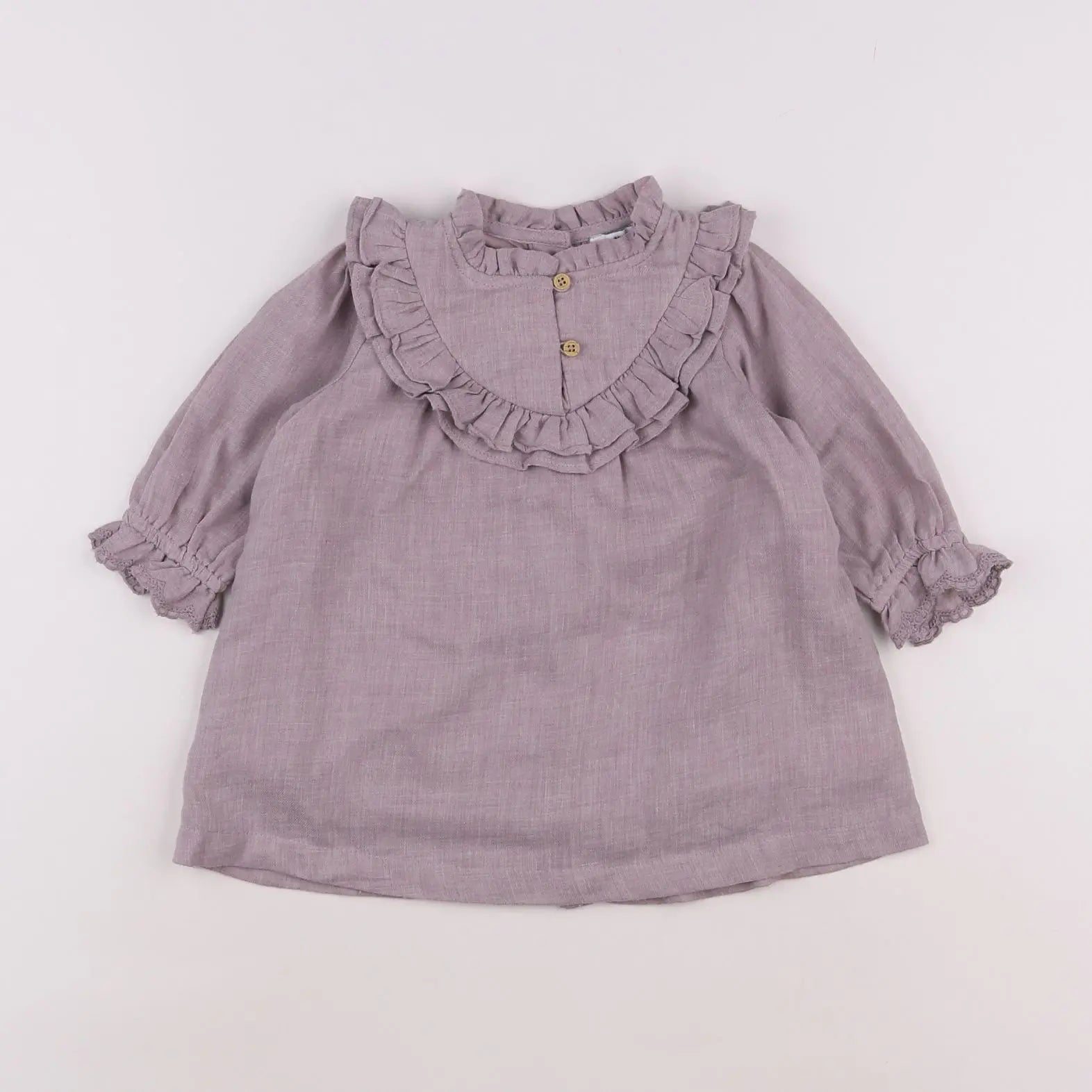 Vertbaudet - robe violet - 6 mois